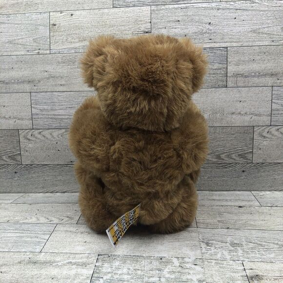 Vermont Teddy Bear Company Brown Bear Plush Jointed Handmade Stuffed Animal - Picture 4 of 8